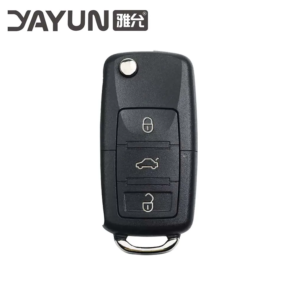 YAYUN AKVWF107 Positron Flex Shell Burglar Alarm 3 Button Control With Battery Clip For VW