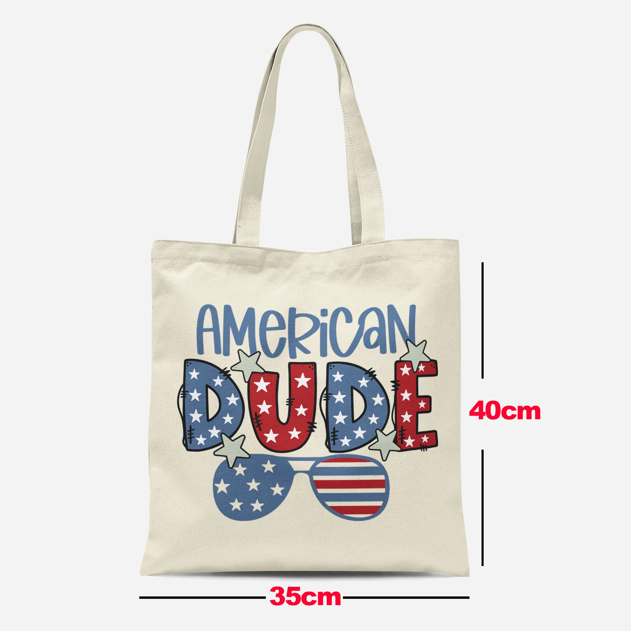 Celebrating the circular logo shopping bag in the United States, reusable grocery store women's canvas shopping bag