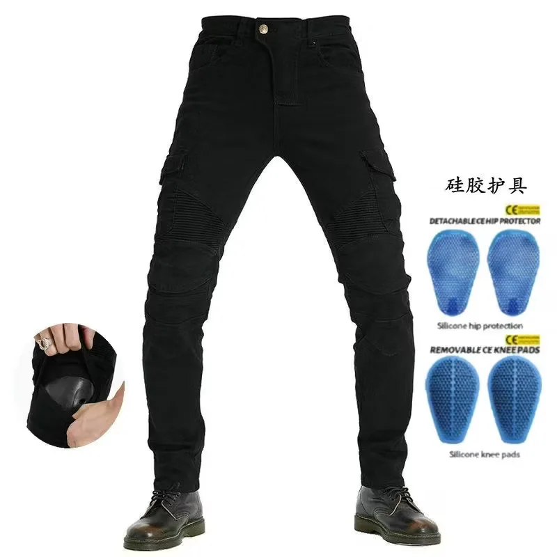2026 New racing and motorcycle riding pants, daily hot selling motorcycle pants with protective gear for casual men's riders