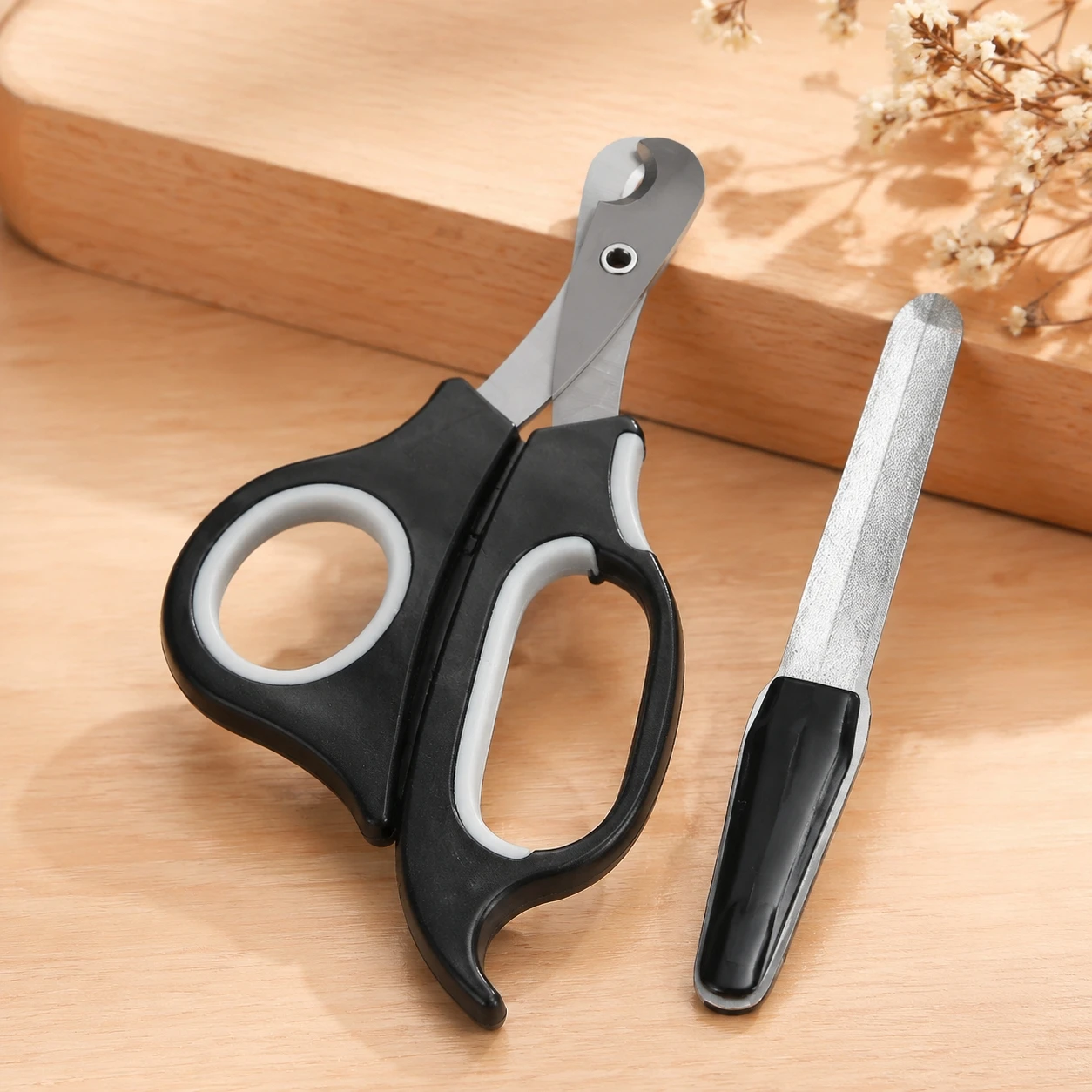 Professional Grooming Pet Nail Clippers Sharp Stainless Steel Trimmer for Cats Small Large Dogs with File Kit