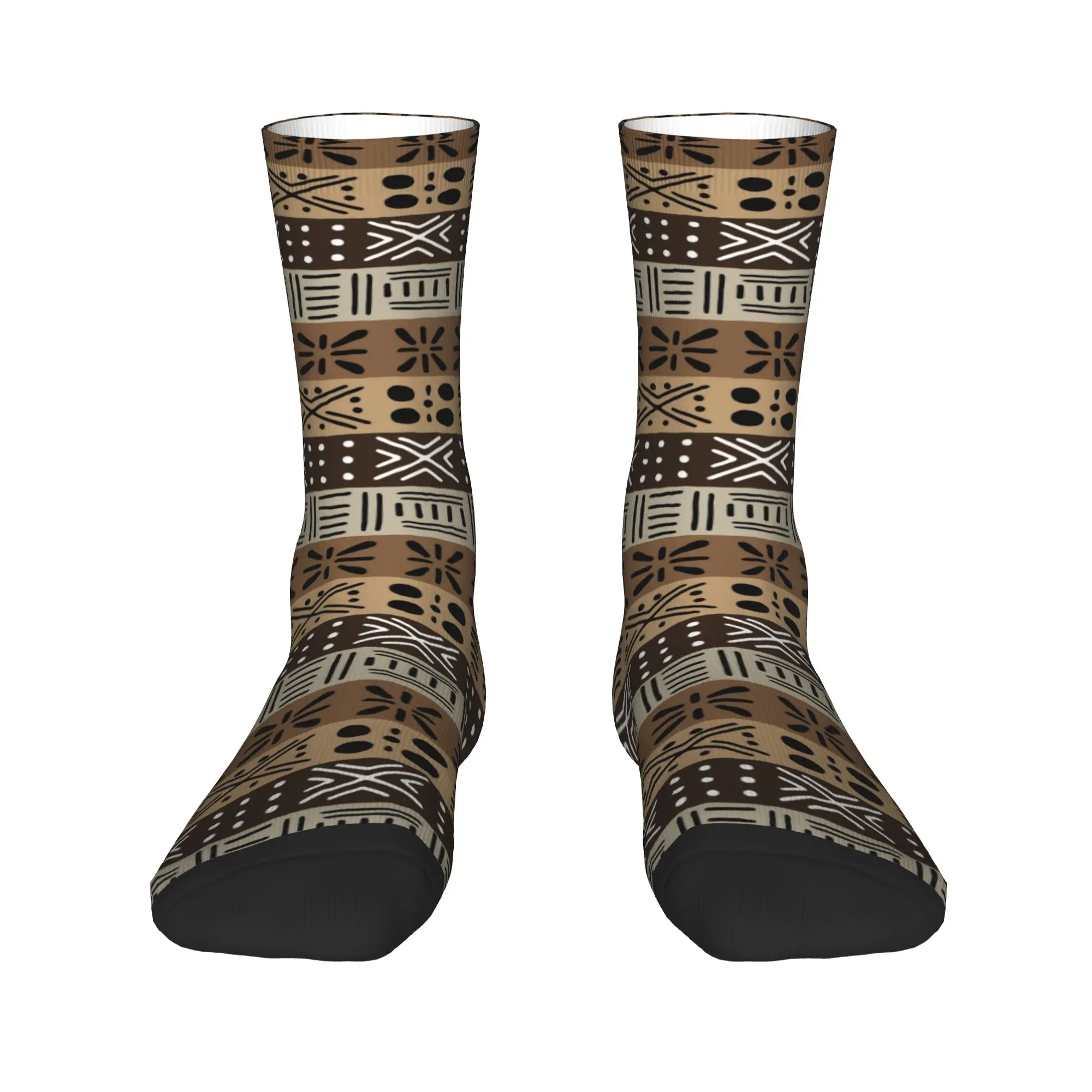 

Breathbale Warm Printed Bogolan African Tribal Ethnic Bohemian Pattern Socks Women Men Stretch Summer Autumn Winter Crew Socks