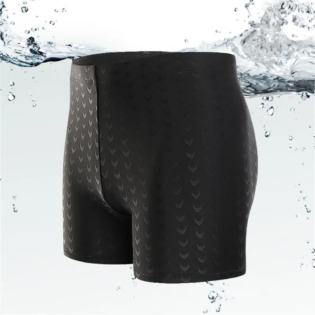 Casual Swimming Trunks Summer Clothing High Elasticity Quick-drying Men Short Boxer Swimming Trunks  Surf Shorts Knee Length