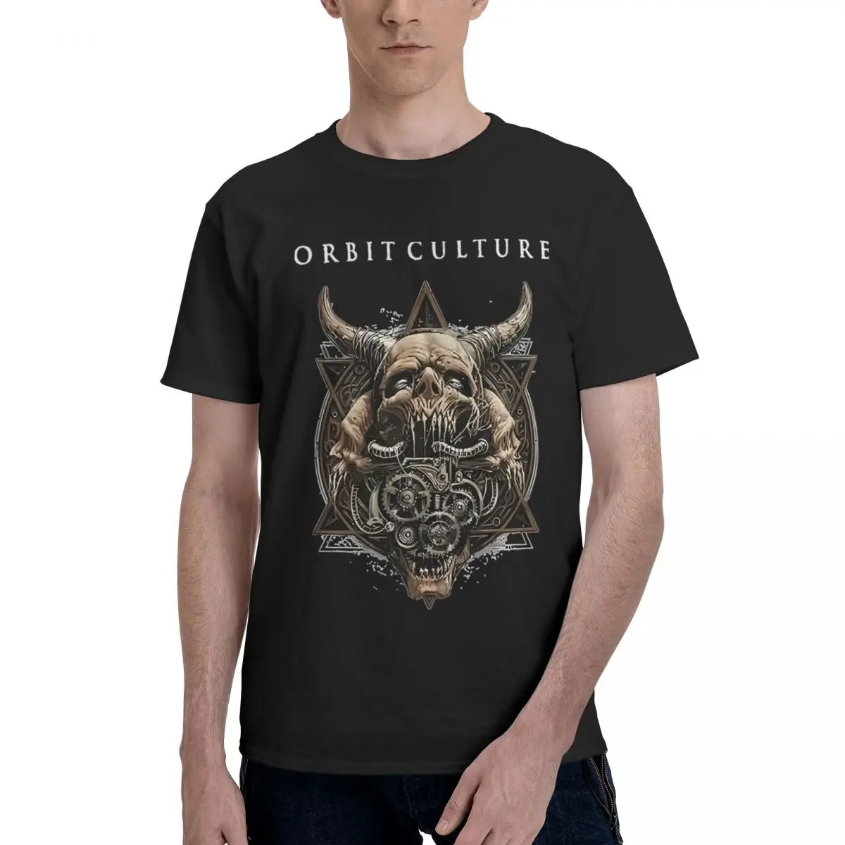 

Orbit Culture 100% Cotton Casual Breathable Confortable Manga Designer Clothes Men Funny Shirt