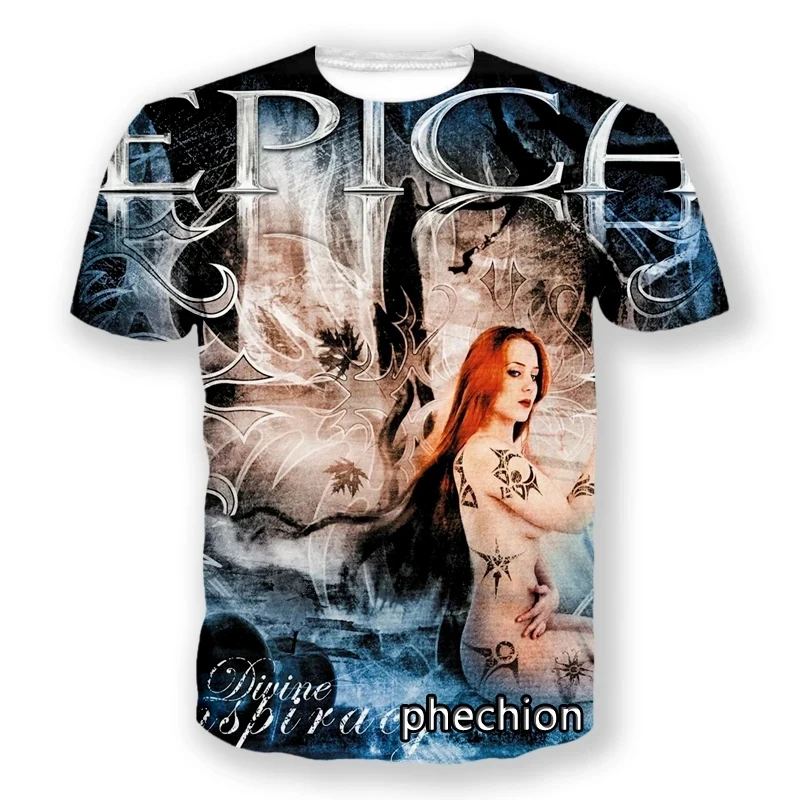 Popular Symphonic Metal Band EPICA 3D Printed Men/Women T shirt Summer Hip Hop Trend Short Sleeve Top Oversized O-Neck Tee Shirt