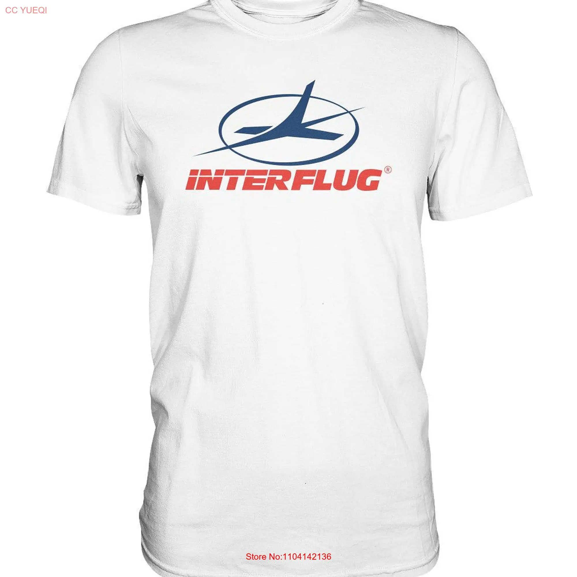 PREMIUM SHIRT UNISEX ddr interflug logo long or short sleeves