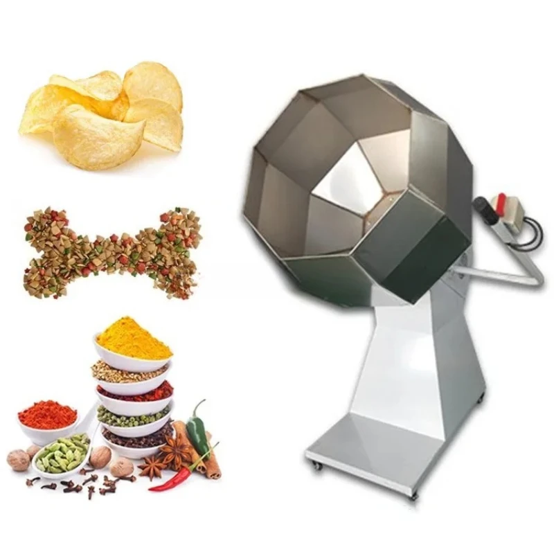 

Peanut potato chips spice making seasoning cashew nut snack seasoning machine