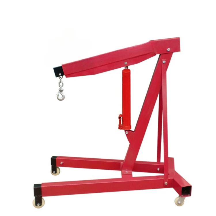 2Ton 3Ton Mini mobile Portable pickup truck folding crane lift Hydraulic crane 2 ton engine crane for home use