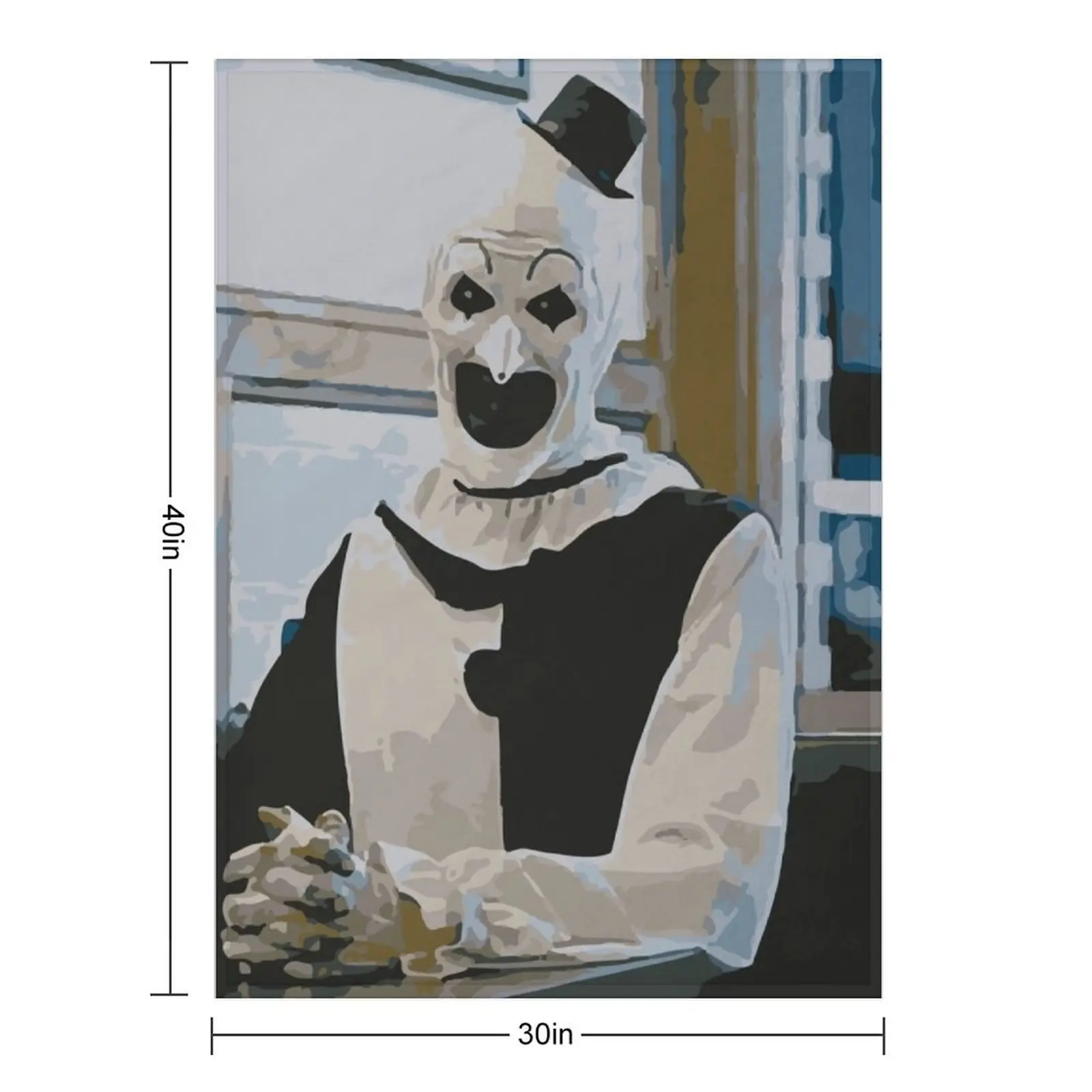 Art The Clown - Terrifier Throw Blanket Decoratives Shaggy Soft Plaid warm winter Blankets