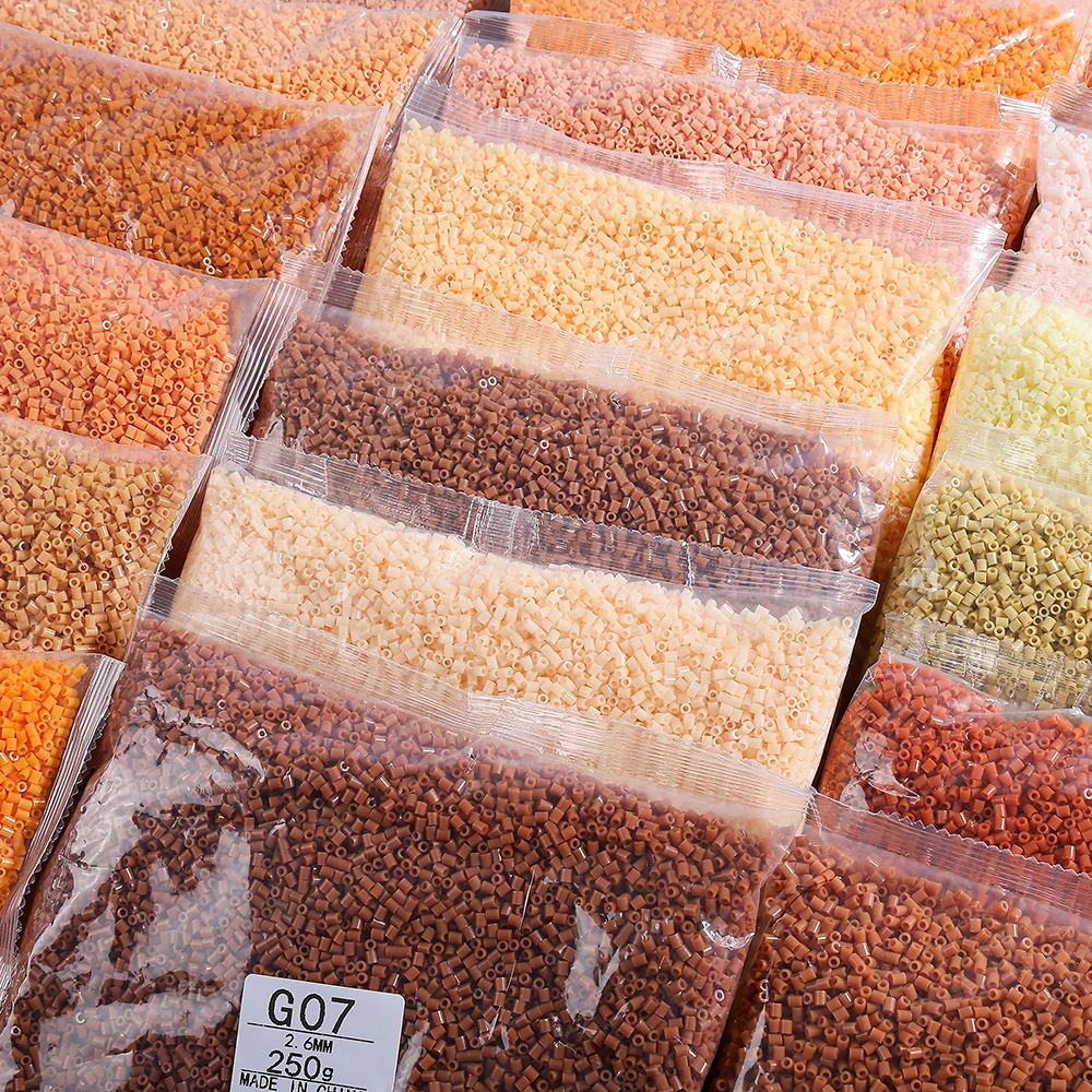 25000 piezas Perler Mard Bean Fusion Bean 2.6mm Pindou, bolsa de material DIY, regalos festivos, adorno de escritorio, decoración, llavero artesanal