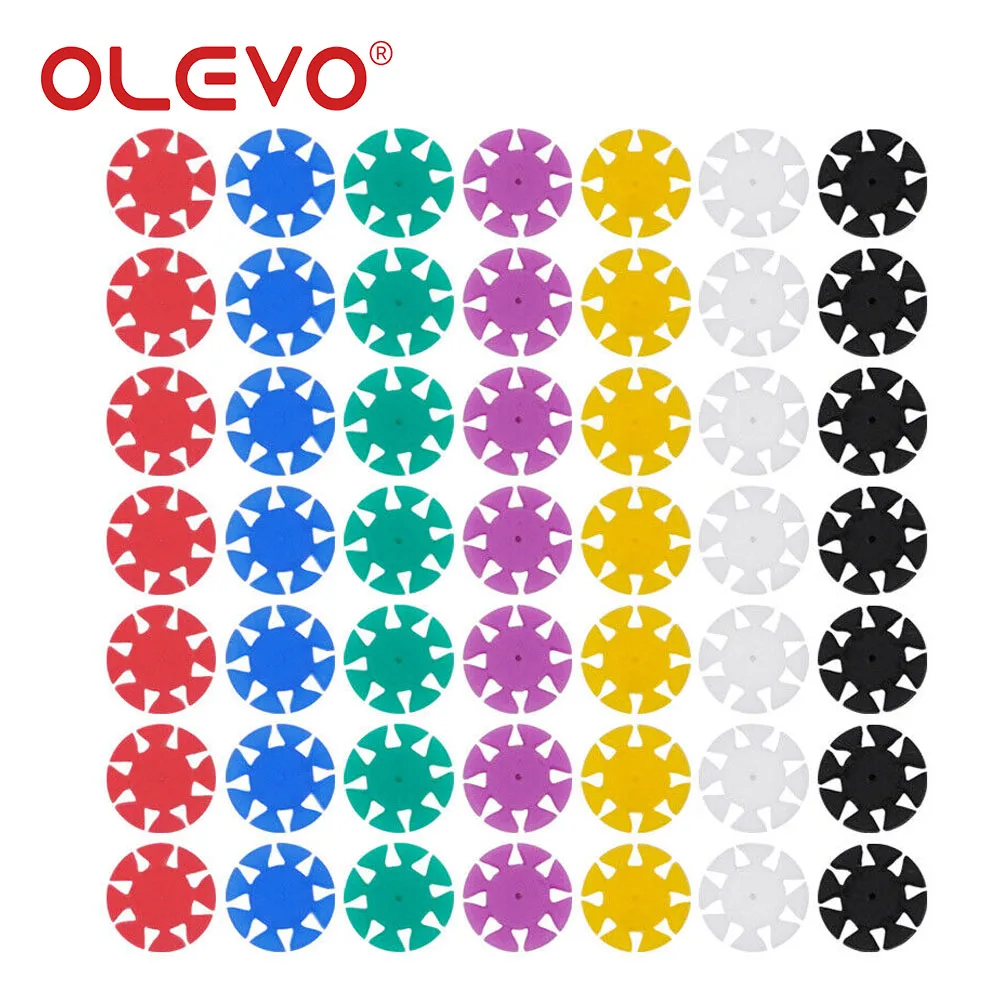 OLEVO 100 Pcs Dental Endo Root Canal Files Stopper Disinfection Marking Circle Ring Counting Silicone Dentistry Instrument Tools