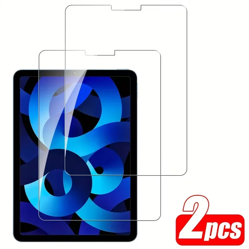 

2Pcs Tempered Glass Screen Protector For iPad Air 13 11 M3 2025 5 4 3 A16 10th For iPad Pro 12.9 7th 8th 9th Mini 6 7 Film
