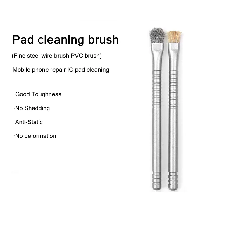 TE-159 Multifunctional Circuit Board Cleaning Brush for  Mobile Phone IC Pads Motherboard Dust Cleaning Steel Wire PVC Brush
