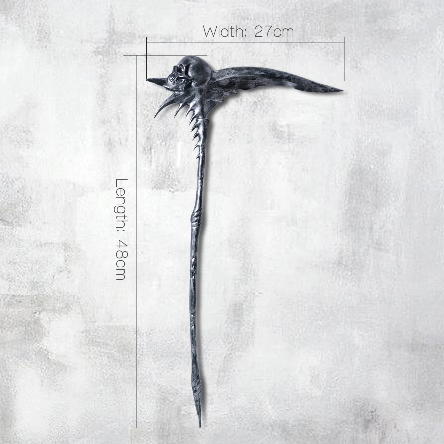 BJD 1/4 Handmade Resin Scythe Staff with A Beak-Skull for Bjd Toys Removable  Accessories ShugaFairy Beak-mouthed Scythe Staff