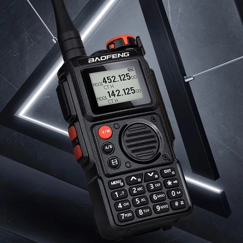 Baofeng BF-K6 walkie-talkie à prova de poeira antiqueda tela de 1.77 polegadas redução de ruído bateria de grande capacidade intercomunicador portátil ao ar livre