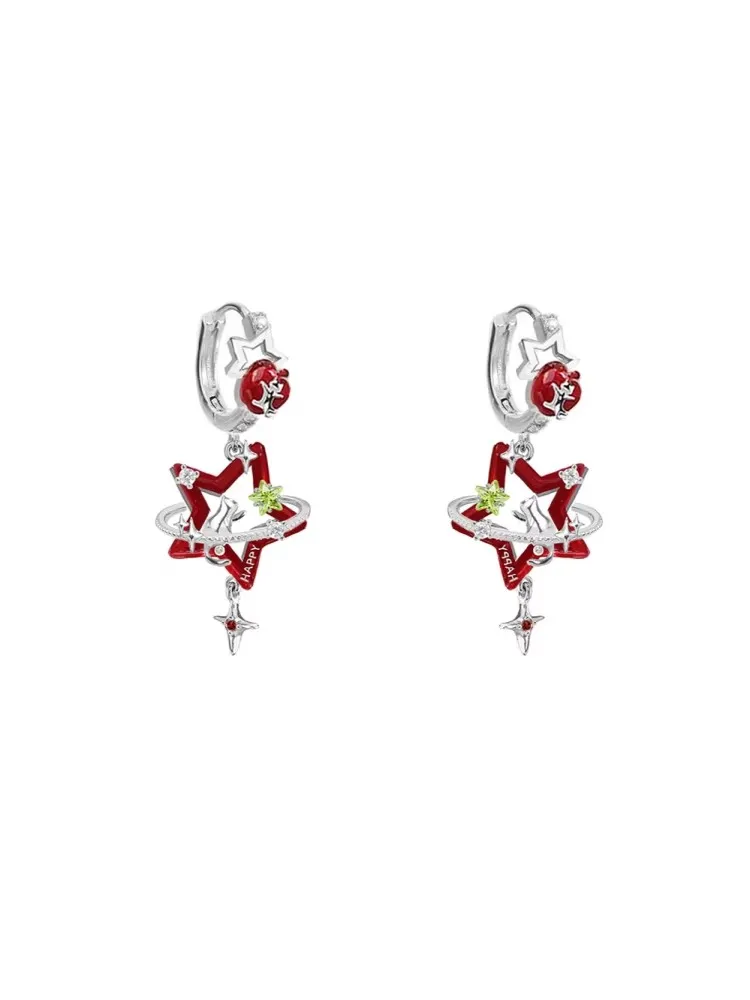 MASW Original Design Luxury Temperament Star Dangle Earrings For Women Female Gifts Fashion Jewelry Ear Accessories 2025 New