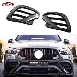Dry Carbon Fiber Front Air Vent Outlet Cover Trim Body Kits For Benz GLE Class W167 GLE450 GLE53 Sport SUV 2020- 2022 FRP