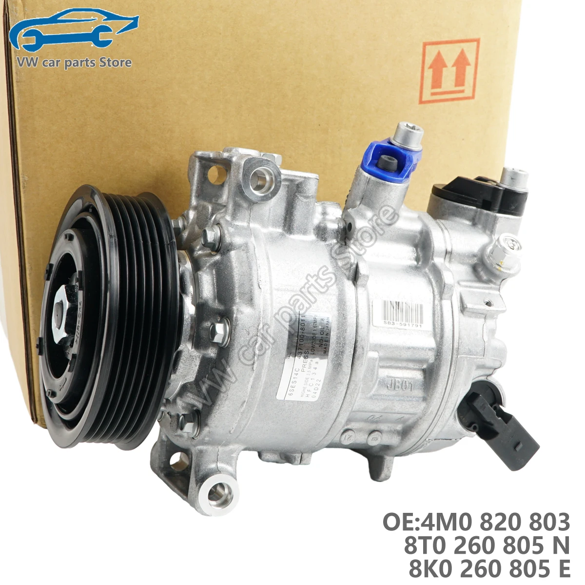 

4M0820803 8T0260805E N 8K0260805E L Car AC Compressor For MACAN Touareg Q5 Q7 Q8 A4S4 allroad quattro A5S5 A6S6 A7 4M0 820 803