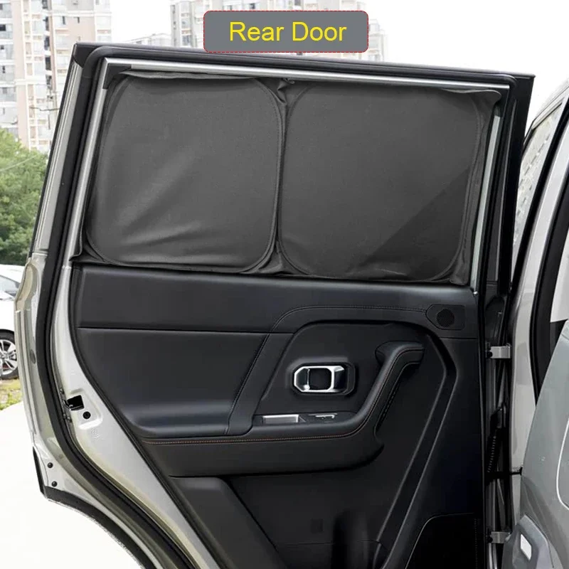 

For JETOUR T1 2025-Present Car Black Window Privacy Sunshade Auto Anti-UV Heat Insulation Protect Cover Interior Accessory