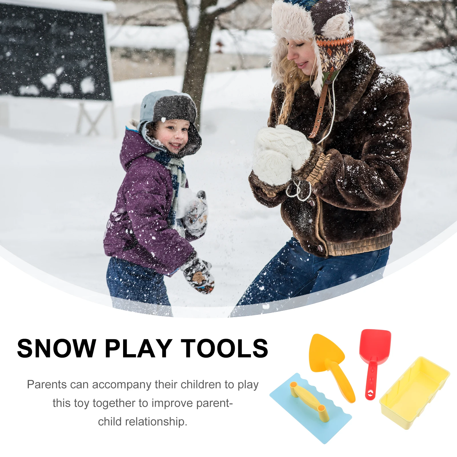 1 set Sneeuwspeeltool Schop Buitenspeelgoed voor kinderen Baksteenmaker Creatief plezier Ouder-kind activiteit Strandpark voor kinderen