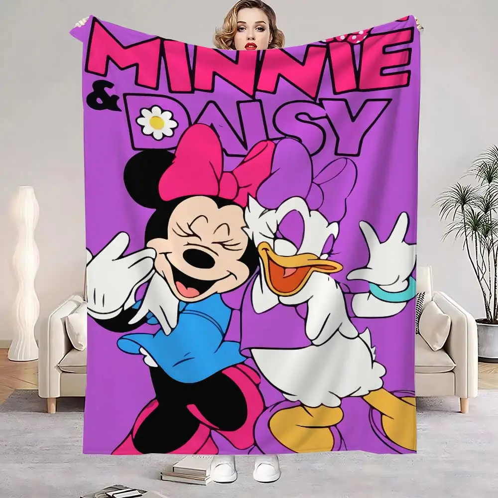 Kawaii M-minnies Couch Throw Blanket Nordic Warm Winter Blankets for Bed Bedroom Decoration Home Bedspread the Sofa Decorative - view 3