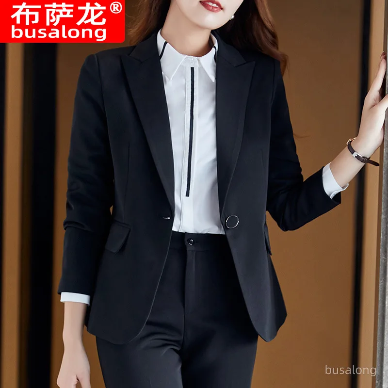 Small Suit Outfit Women's 2022 New Slim Fit Waist-Controlled Slimming Interview Formal Wear Western Style Socialite Suit Busines