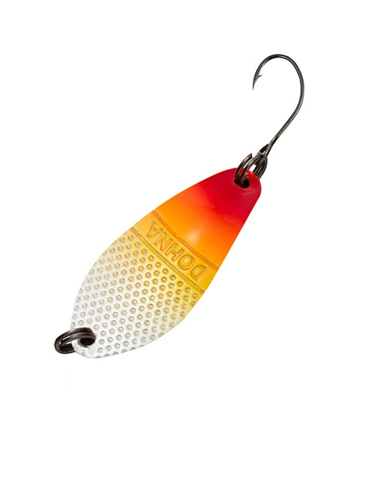 Peche Leurre Pesca Spoon ca. 3g 30mm Bunter Spoon-Köder aus Kupfermetall, Angelköder, Schwimmköder für Forelle, Chub, Barsch, Lachs