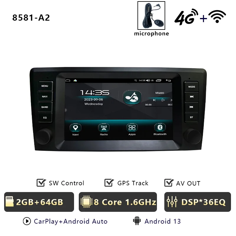CHSTEK Android 13 Voor Volvo XC90 V70 V40 Carplay S60 S40 XC70 2000-2004 OEM Autoradio Multimedia Speler GPS WIFI 4G FM Head Unit