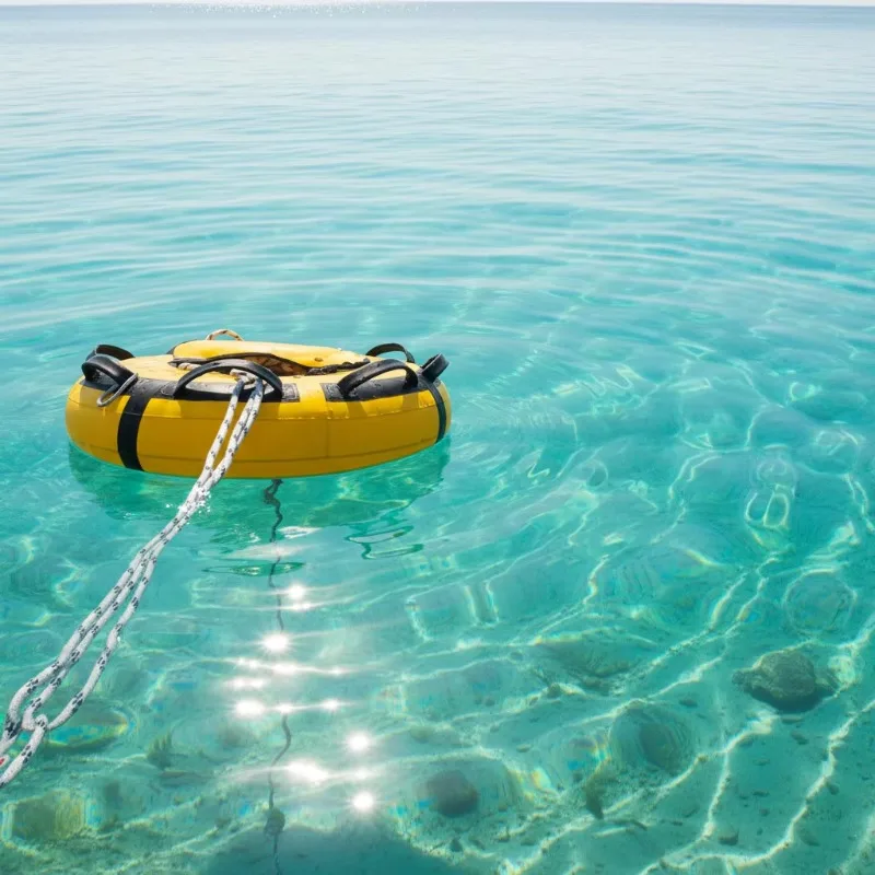 Wholesale Durable PVC Inflatable Surface Marking Buoy Waterproof Safety Buoy Customized Size Color Suitable for Haihu River