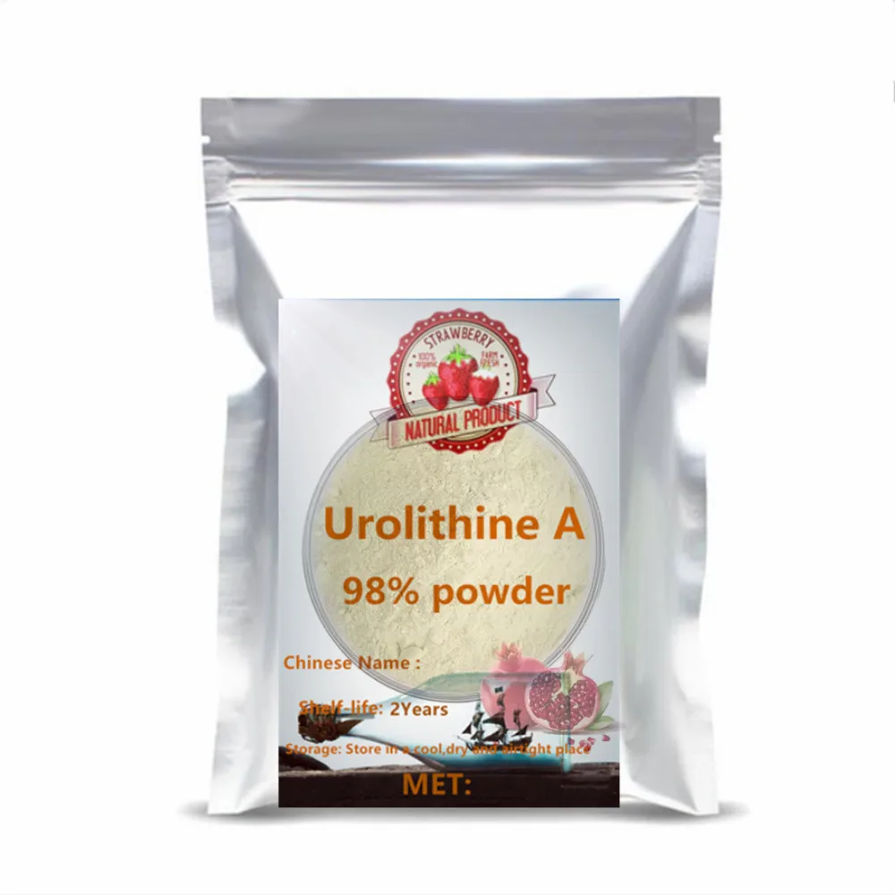 Custom Urolithine A Powder Refillable Bags - Uro-A Branded Reusable Packaging with Premium Barrier Material, Tailored Dimensions