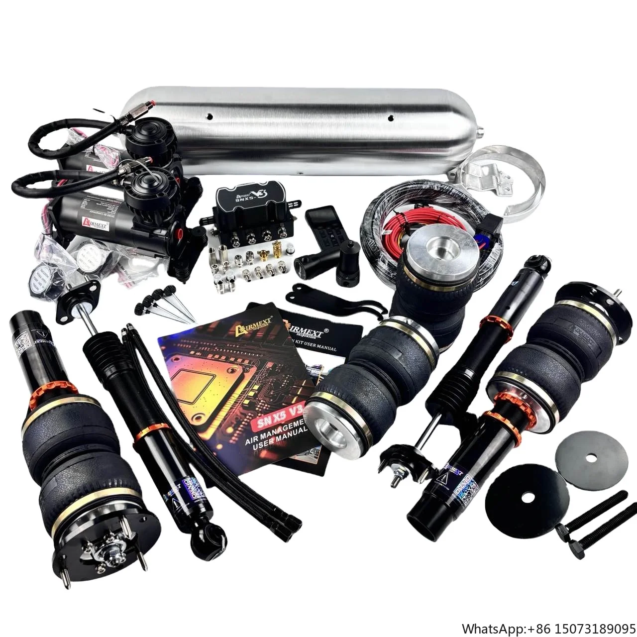 AIRMEXT/F-SNX5-T /T Series/Air Suspension N Issan 350Z FULL KIT/whole Kits/AIRRIDE/airlift/pneumatics /air Management