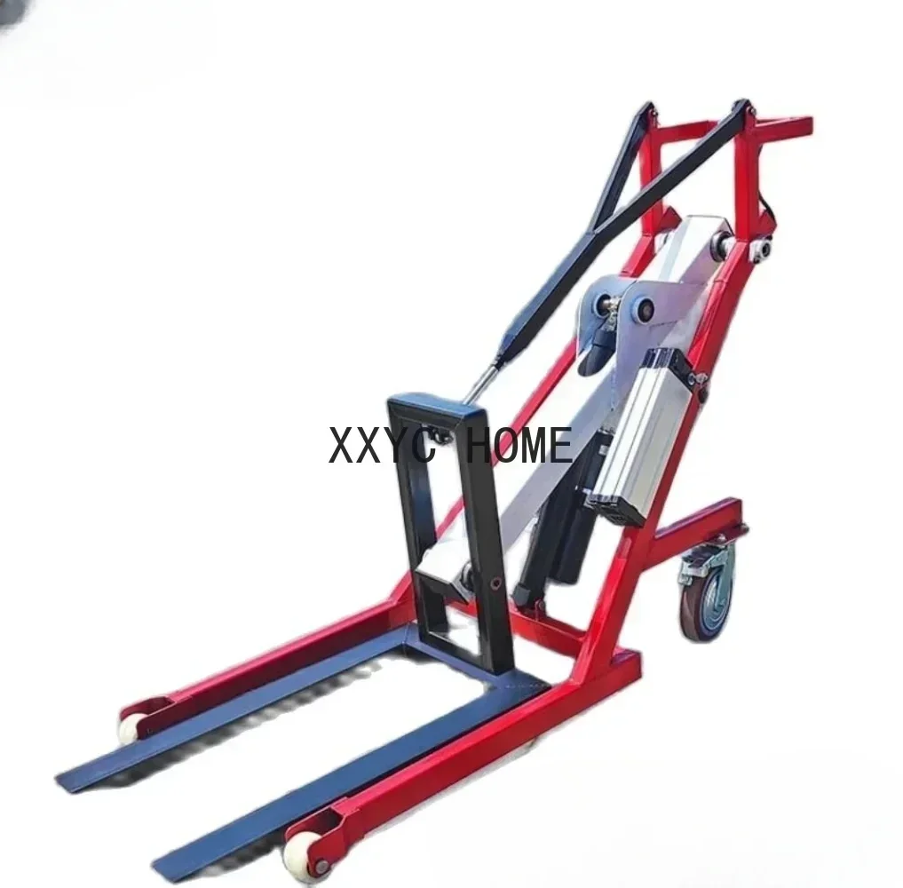 Portable electric hydraulic forklift crank arm loading and unloading truck Automatic lifting stacker Electric cow forklift