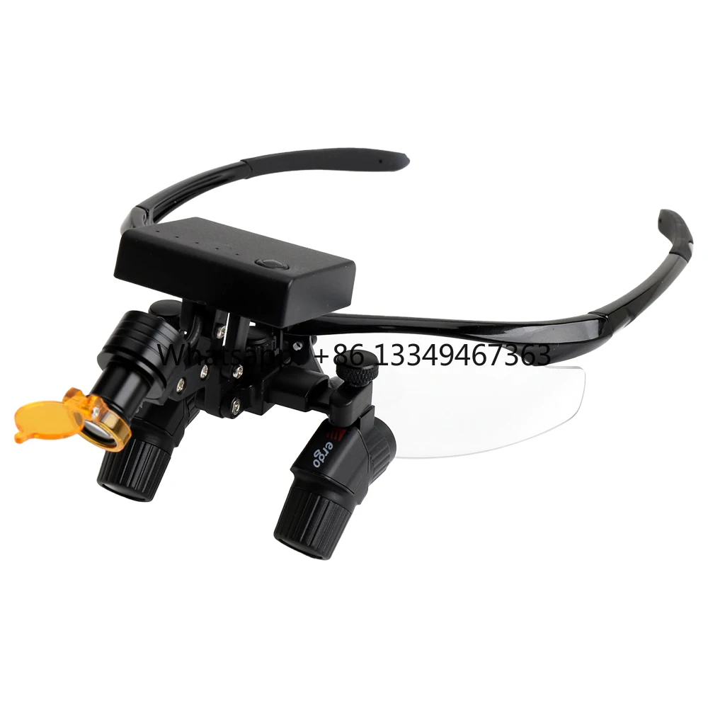 

High quality 4X-450mm Dental Surgical Binocular Loupe Magnifier with Light 5W Optical Power Optional for ENT