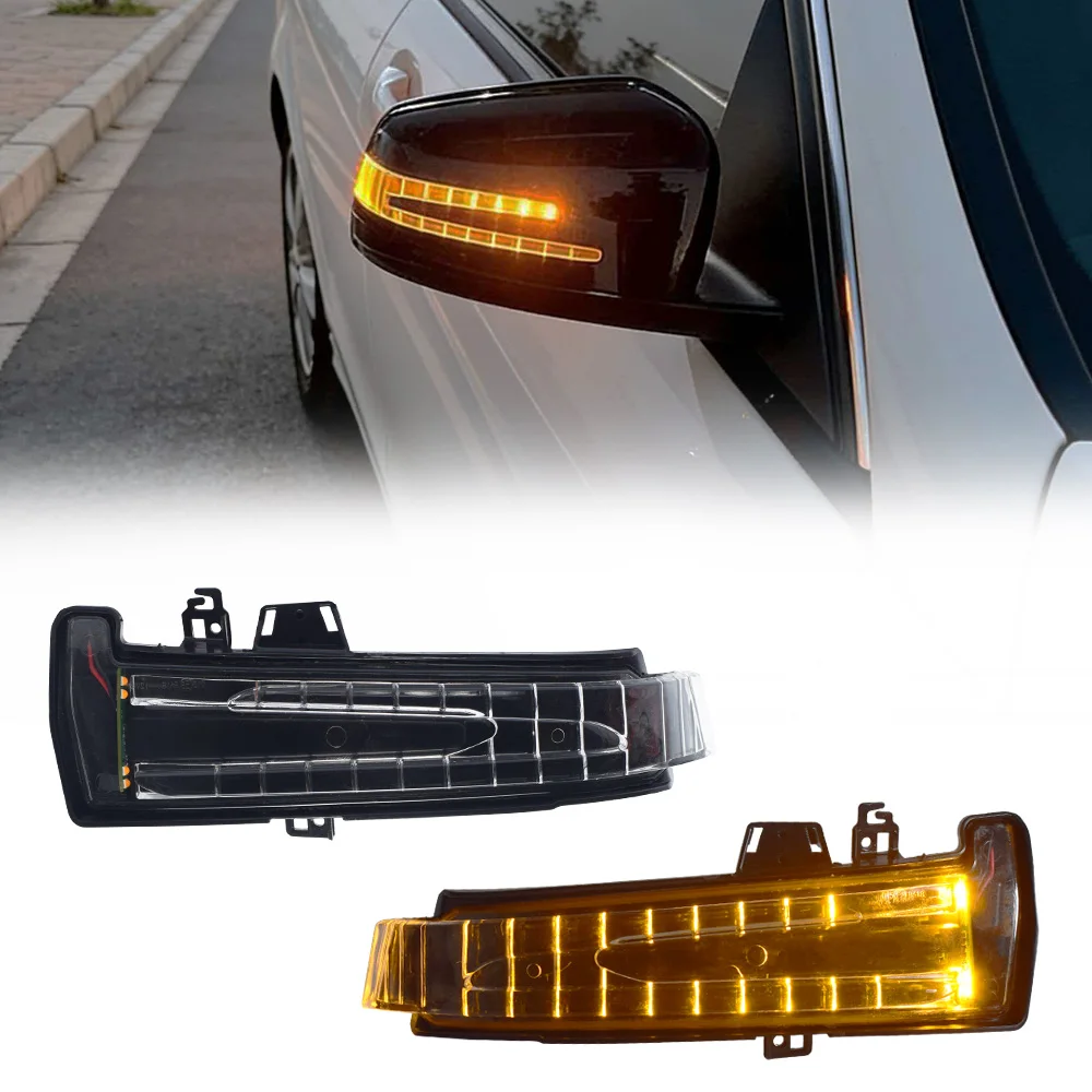 

Side Wing Turn Signal Light Rearview Mirror Indicator For Mercedes Benz W176 W246 W212 W204 CLA C117 GLA GLK W221 W218