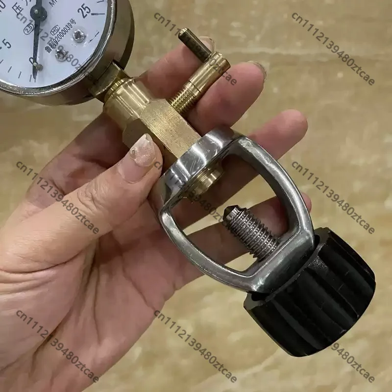 Diving Cylinder Inflation Residual Pressure Gauge Waterproof Air Pressure Measuring Instrument Usable On Land And Surface