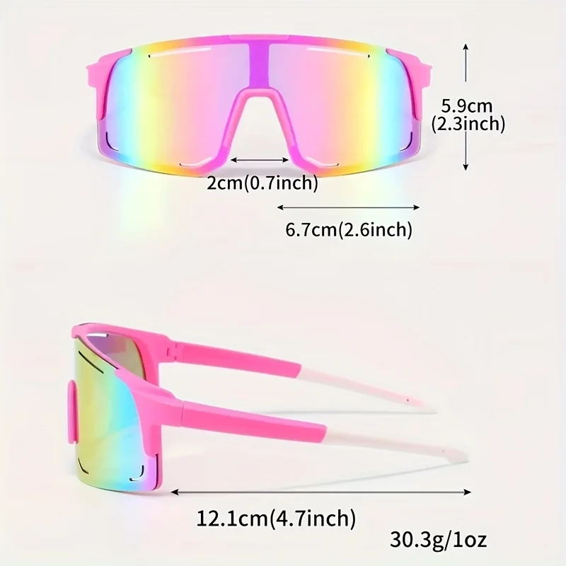 Kacamata Modis Wanita Warna Pink Bingkai PC Kokoh Trendi Ringan