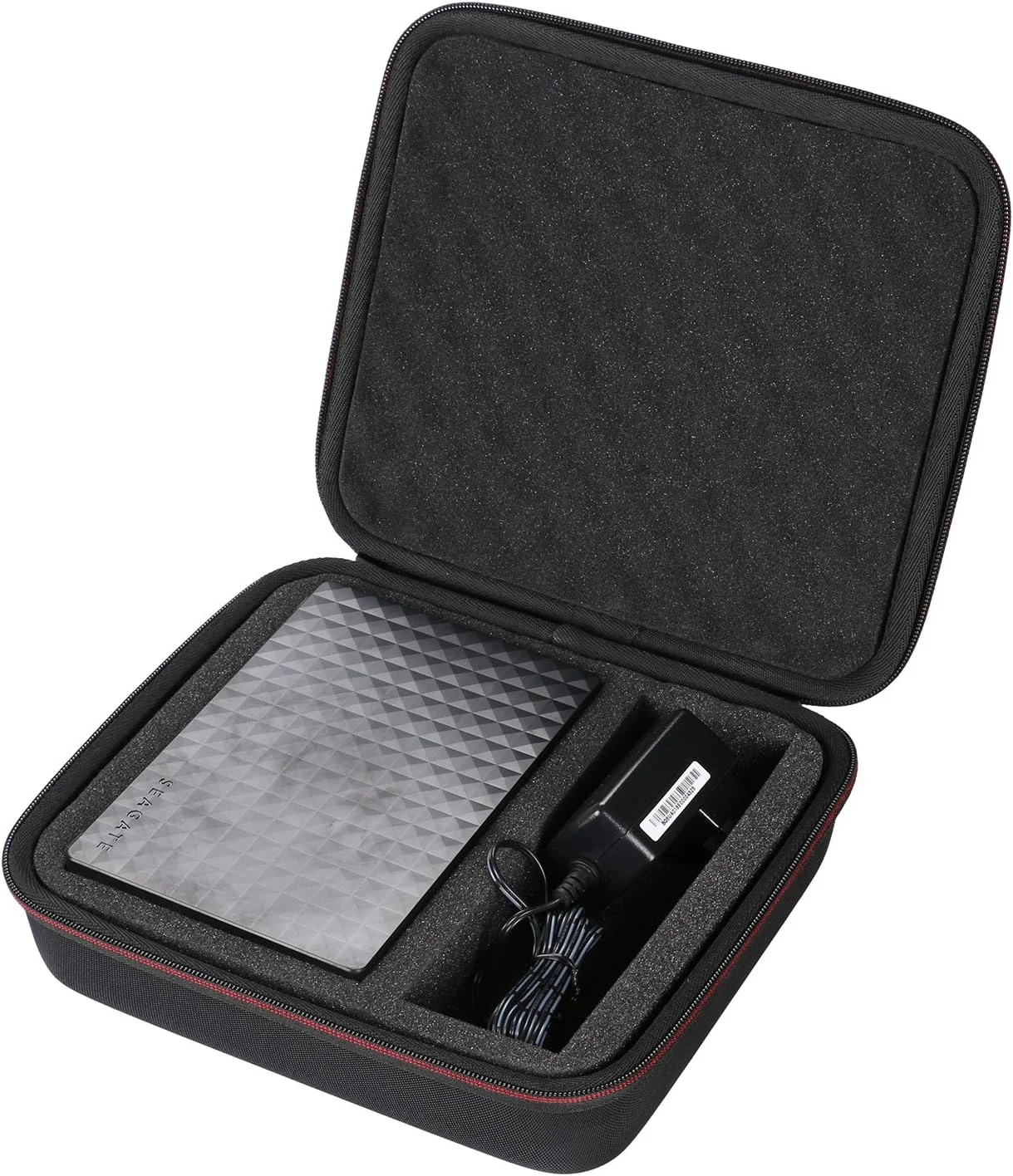 LTGEM Estuche rígido para disco duro externo de escritorio Seagate Expansion 20T 22T 24TB USB 3.0 con espuma densa compatible con cable USB y cargador.