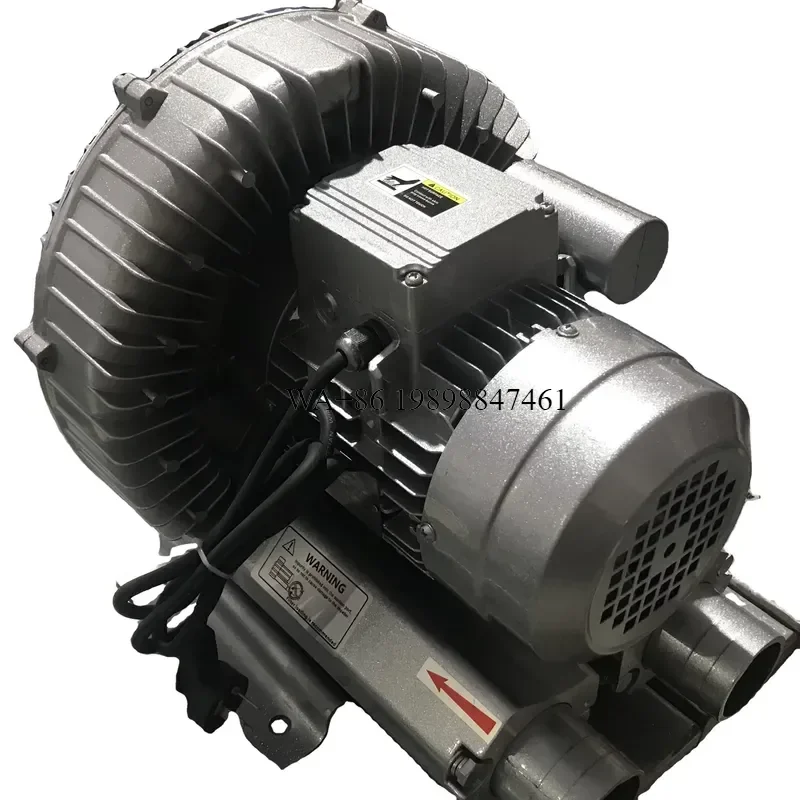 Wmwmnu for Industrial Side Channel Aquaculture Vortex Air Blower 1.5KW High Pressure AC 50Hz Aluminum Alloy Ventilation for