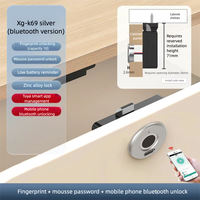 Smart Fingerprint Cabinet Lock - Biometric Bluetooth Electronic Code Lock for Drawer Closet Shoe Wardrobe Office Bedroom Hidden