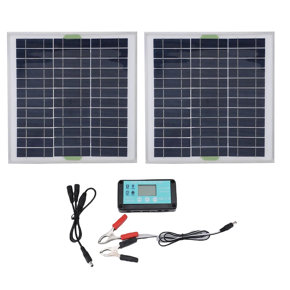 Outdoor Activities 200W Solar Kit Efficient Solar Panels Powmr Growatt Real-Time Voltage Monitoring Suitable For RVs And Boats
