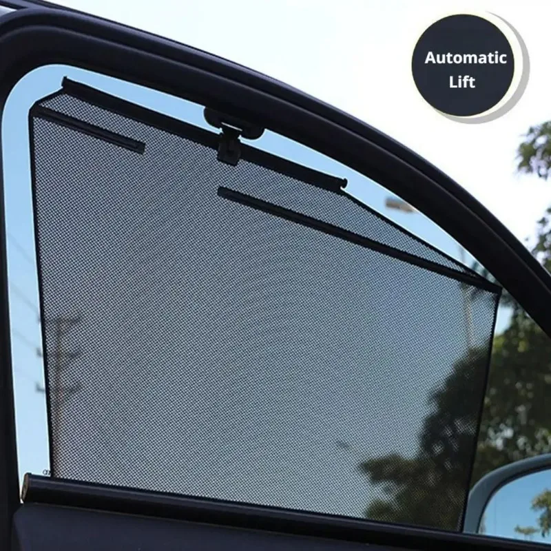 Cortinas para coche, protección solar de verano y parasol, ventanas laterales retráctiles automáticas, cortinas universales para coche, tablero bloqueador de luz