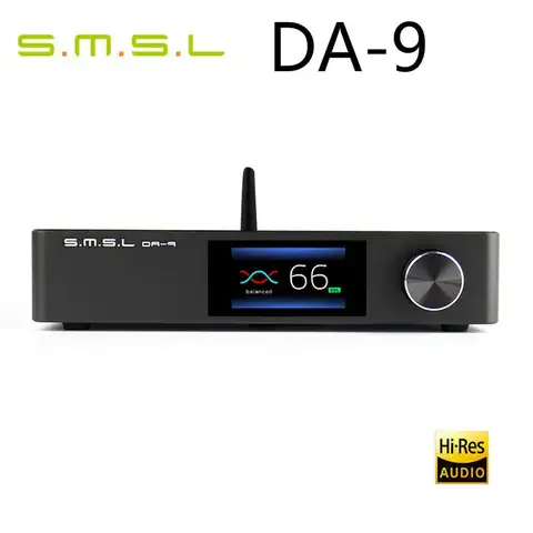 SMSL DA-9 Amplificatore di potenza di alta qualità Bluetooth 5.0 Amp APT-X Supporto DA9 con telecomando Hifi AMP