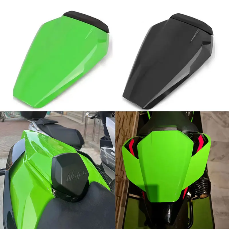 Cubierta de asiento trasero de pasajero para motocicleta, cubierta verde para Kawasaki Ninja ZX10R, ZX 10R, 2016, 2017, 2018, 2019, 2020, 2021,