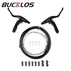 BUCKLOS Bicycle Brake Lever&Cable Set Durable Stainless Steel Brake Cable Universal Road Mountain Bike Brake Lever Cycling Parts