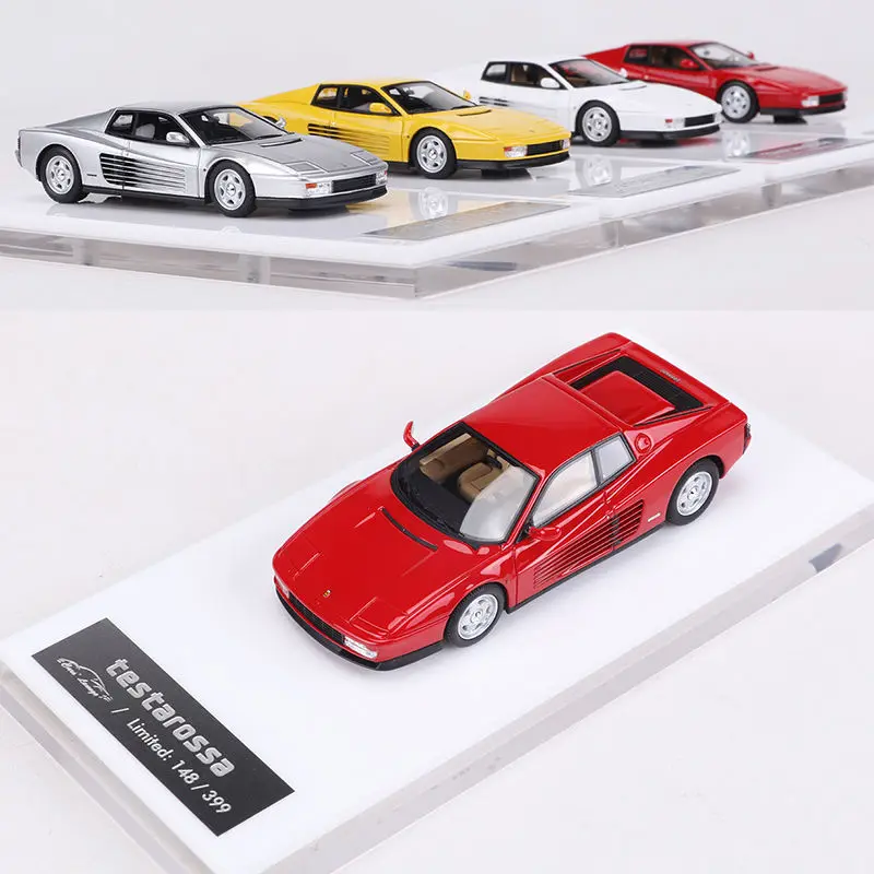 1:64 Testarossa,เรซิ่นแบบคงที่ขนาดเล็กLimited Editionรถแฟชั่นPlay Model,ของขวัญของเล่นเด็ก,ตกแต่งห้องผู้ใหญ่คอลเลกชัน