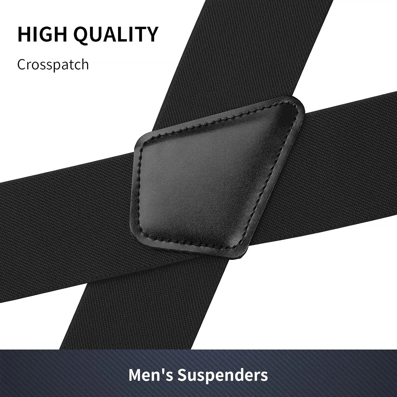 Hosenträger für Herren, Hosenträger mit starken 5,1 cm breiten, 4 Clips, robust, für Herren, hochelastisch, verstellbare Hosenträger im X-Stil – Detail 34