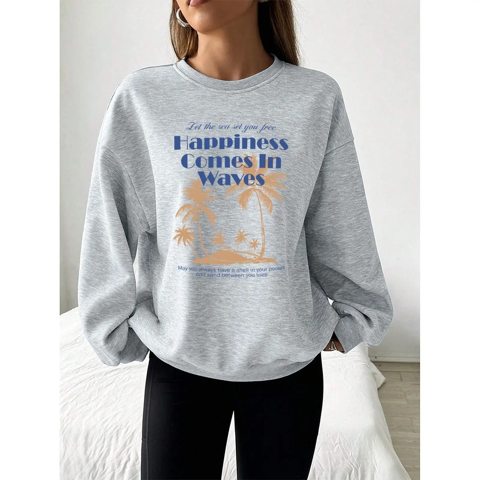 

Women's Sweatshirts O-Neck Loose Casual Sports Pullovers Comfortable Velvet Long Sleeve Sweater Winter Woman Clothes 2025