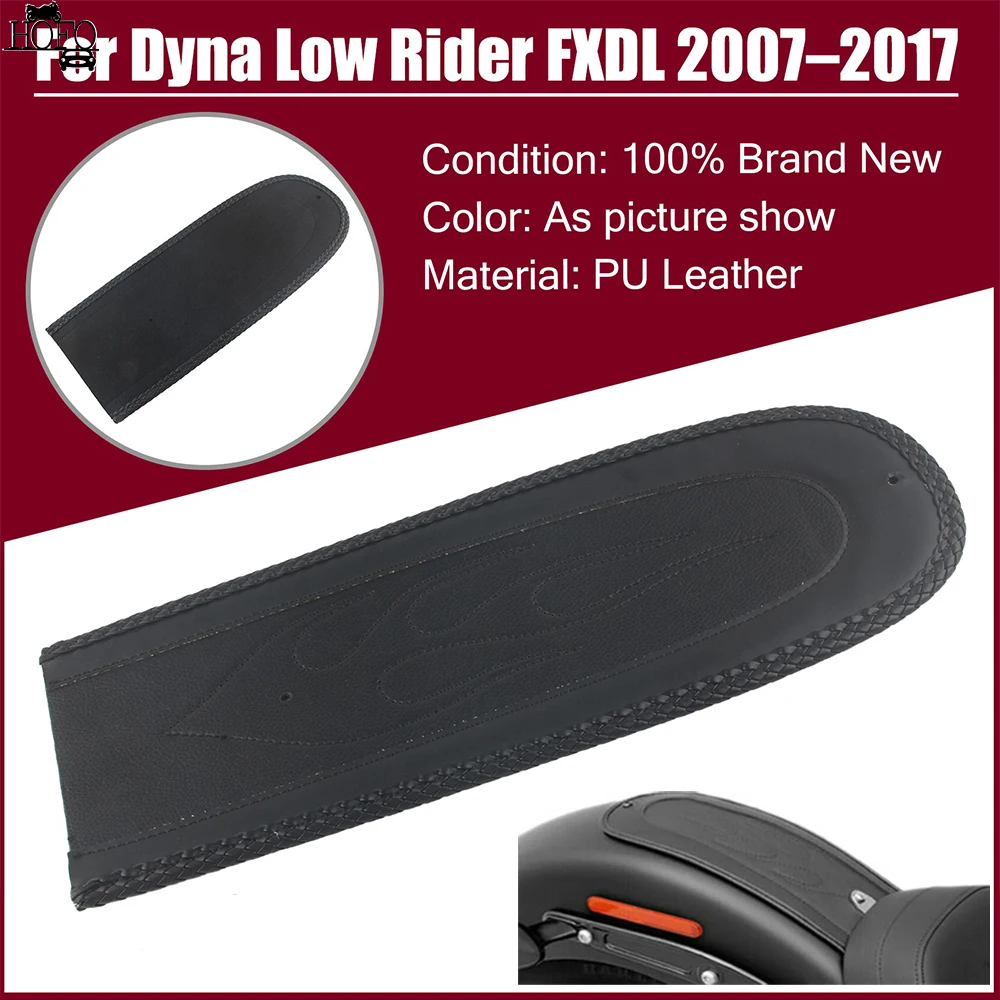 

Rear Solo Seat Fender Bib Black PU Leather Pad For Harley Dyna Fat Bob CVO FXDFSE FXDFSE2 FXDF FXDL FXD