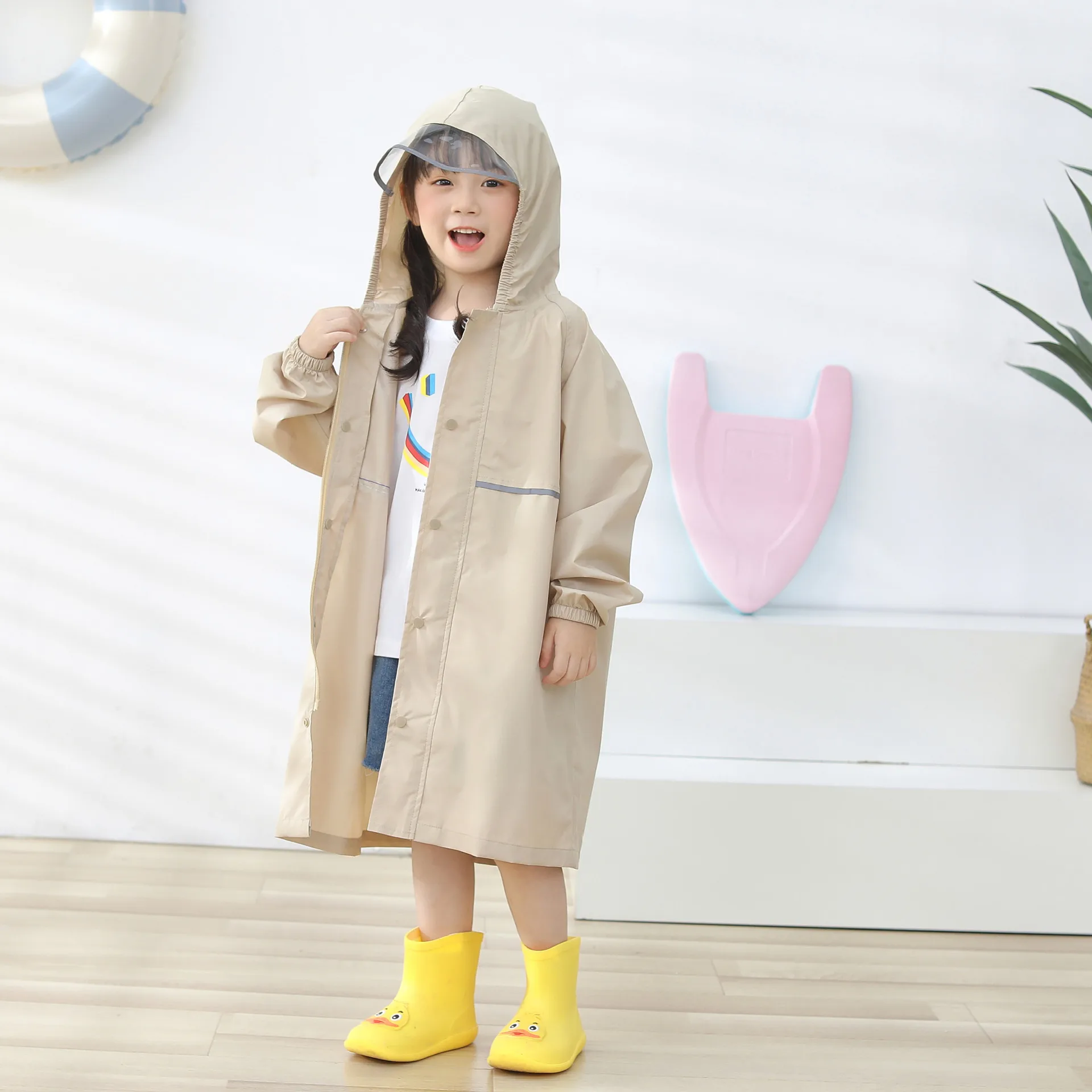 Stylish Comfortable Raincoat for Children Lightweight Special Ponchos ForPrimary School Students Raincoats Children\'s Raincoats