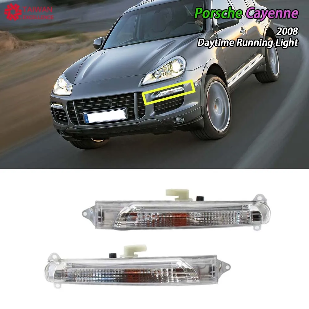 

For Porsche Porsche Cayenne 2008 OEM Style LED DRL Lights LED Daylight Running LampL:95563118502 R:95563118602