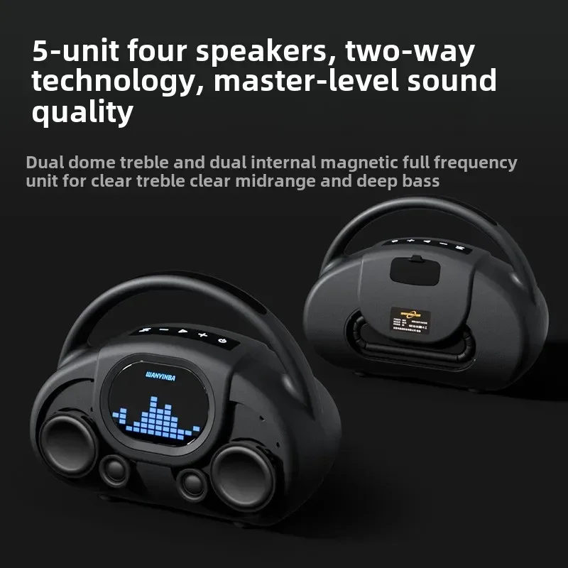 

M16 Portable CD/DVD/VCD Player 80W High Power 2.2 Channel Speaker Super Subwoofer LCD For Bluetooth Connectivity For